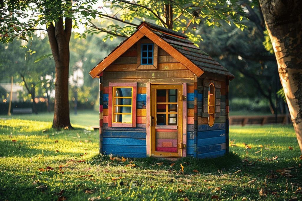 Maisonnette en bois pour enfant : espace de jeu et d’imagination